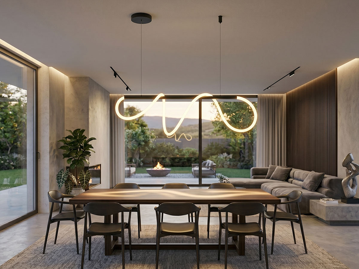 Design Hanglamp geborsteld zwart 20-40-60cm 3 CCT switch & 3 stap dimbaar