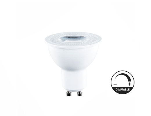 7W GU10 Dimbaar LED lamp met lens wit