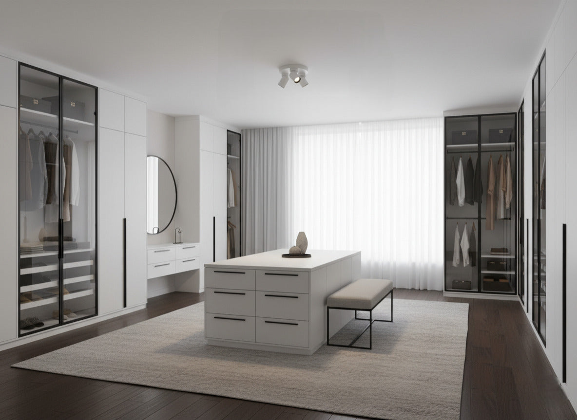 Moderne opbouwspot triple GU10 rond richtbaar 200mm