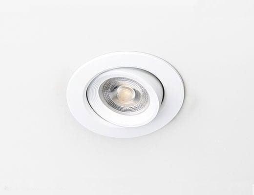 4.9W LED Inbouwspot mat wit 3000K warm wit