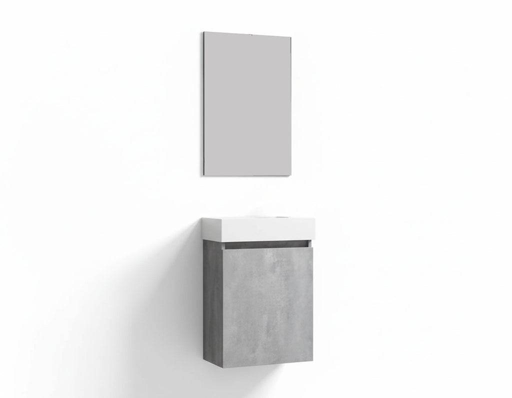 Design toiletmeubel set beton grey 40cm