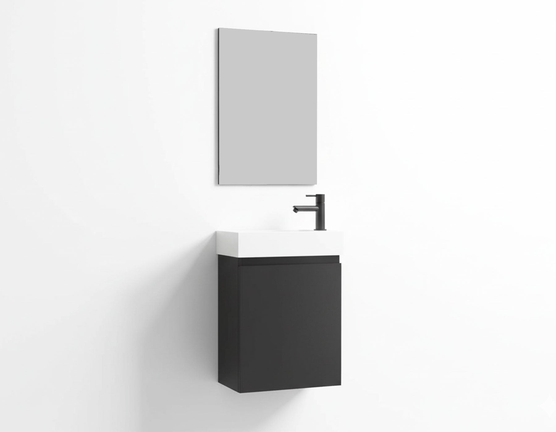 Design toiletmeubel set black 40cm