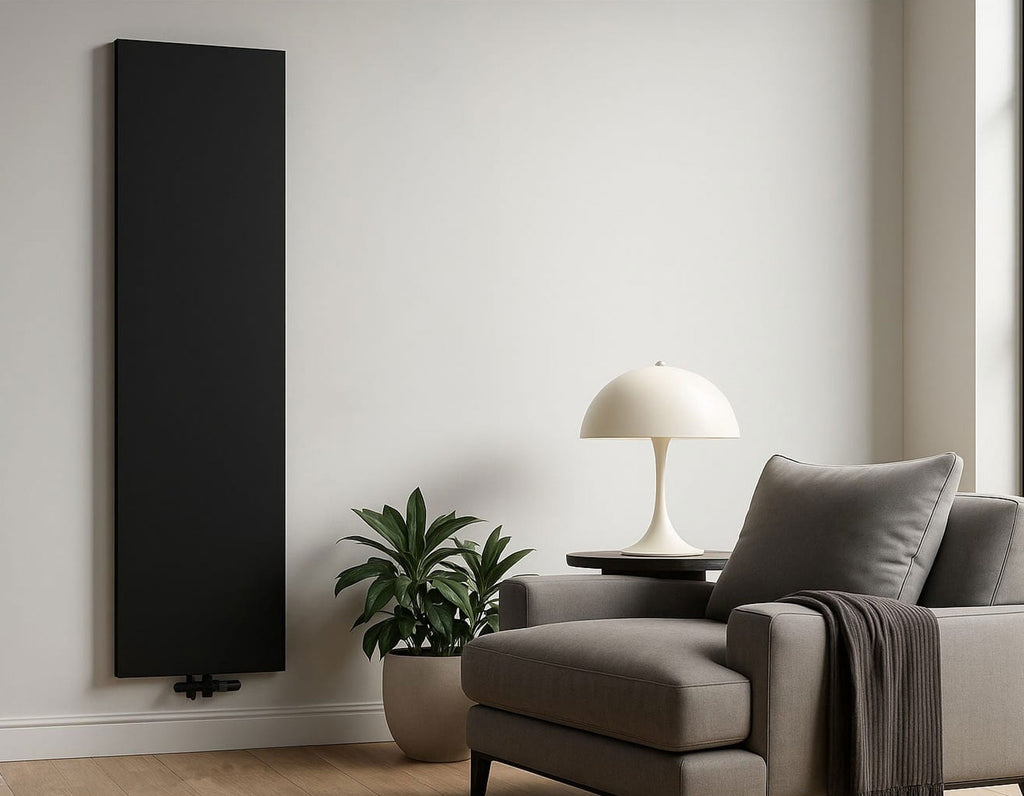 Moderne design verwarming Plano mat zwart 60