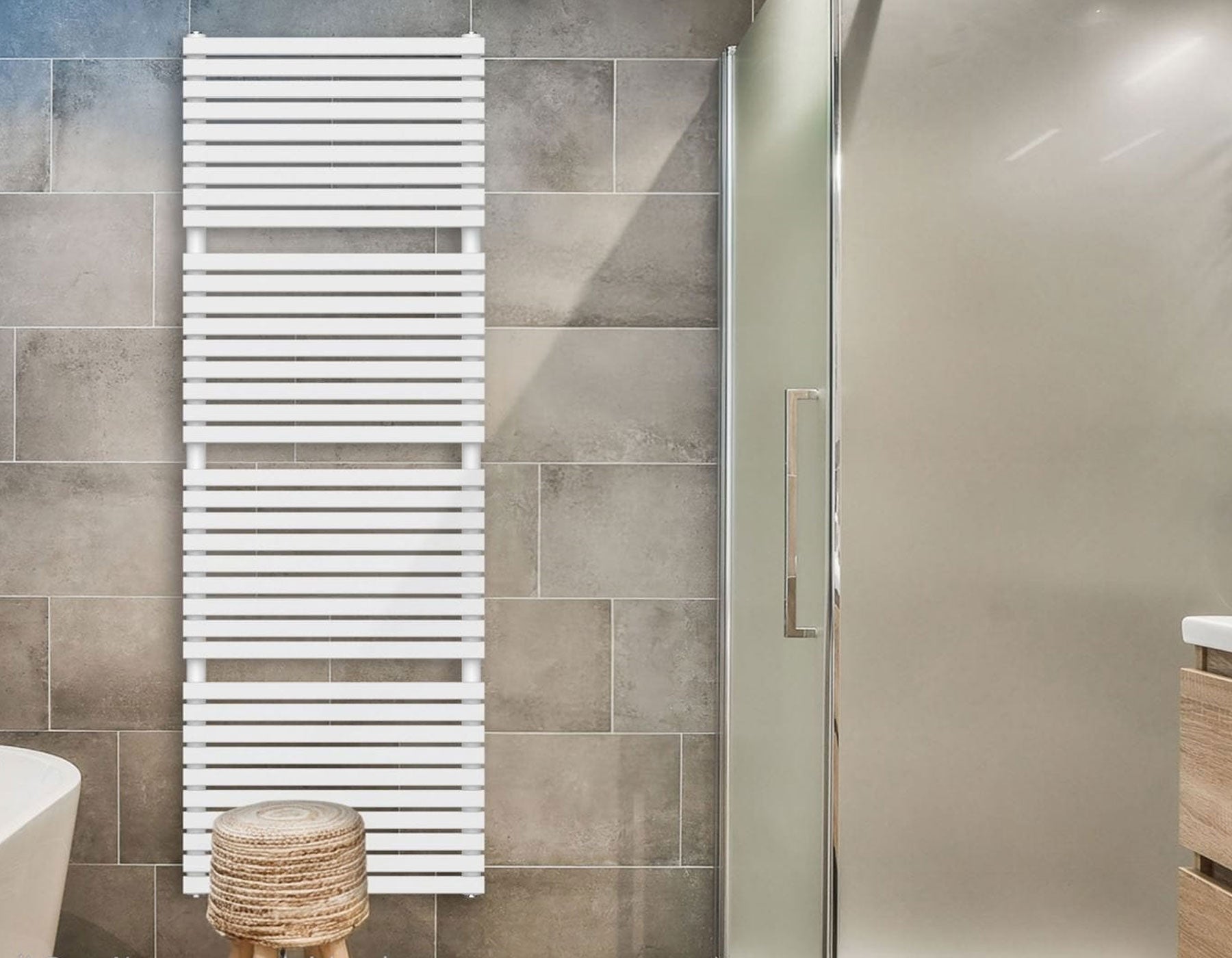 Moderne design verwarming Verezzo mat wit 60