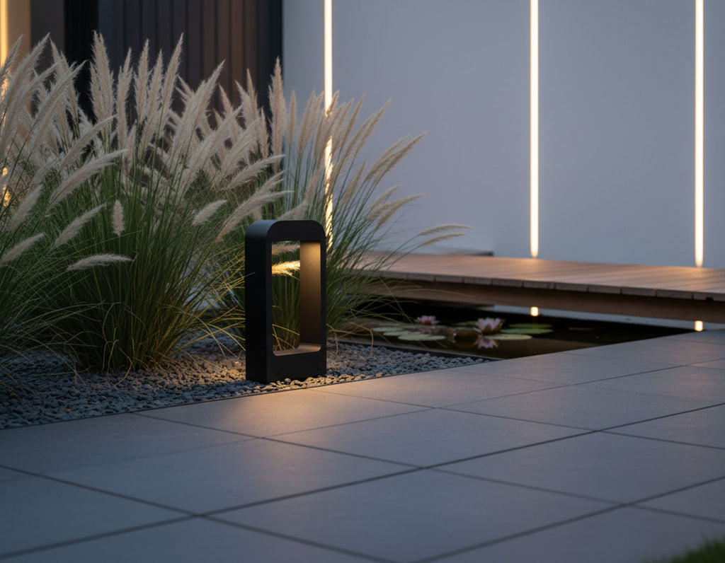 Tuinverlichting Staand rechthoekig 30cm zwart