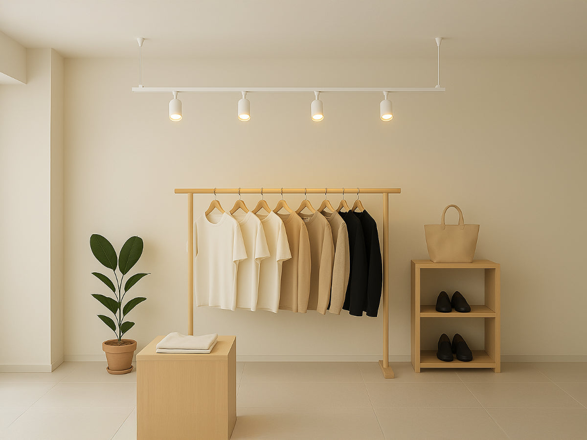 Modern railspot GU10 wit