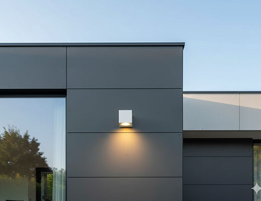 Wandverlichting mono rechthoekig wit