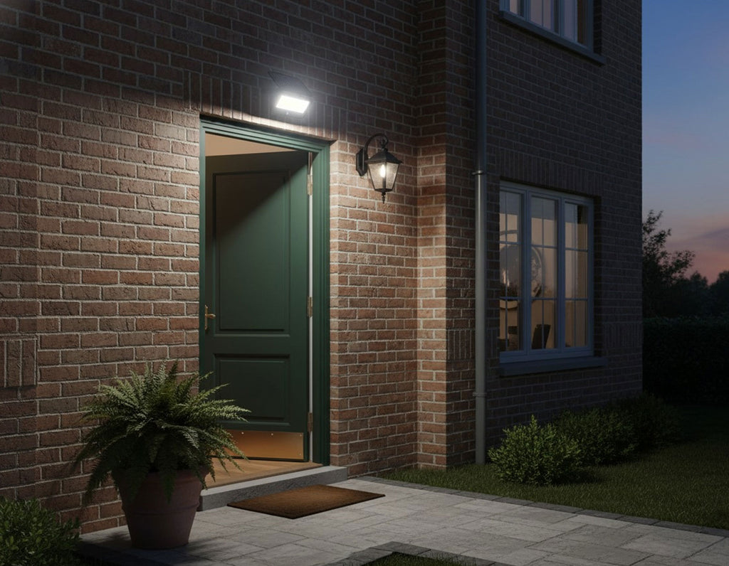 Solar LED Breedstraler 400lm 3in1 kleur CCT met Sensor