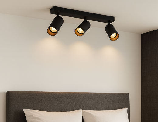 Moderne opbouwspot triple 450mm