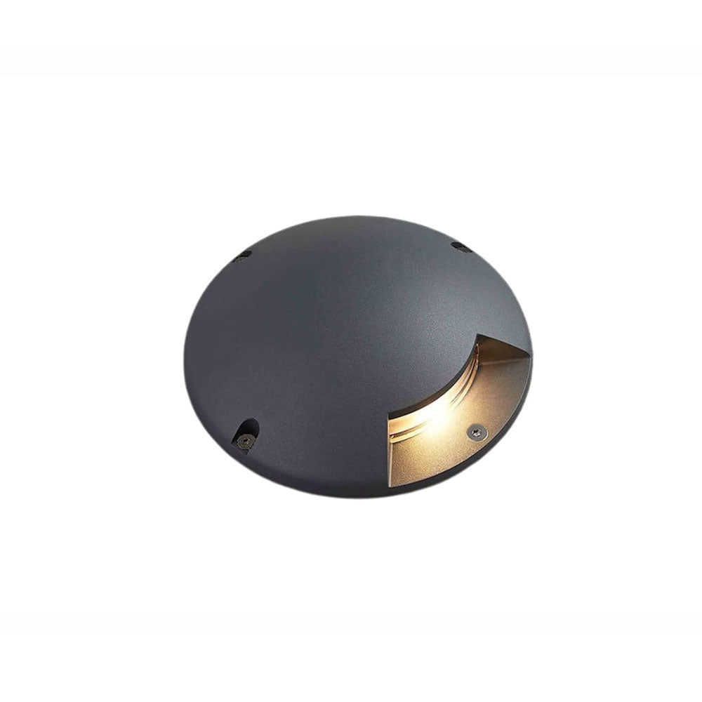 Design Grondspot Gu10 fitting rond zand zwart enkel tuinverlichting waterdicht