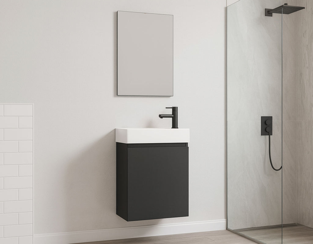 Design toiletmeubel set black 40cm