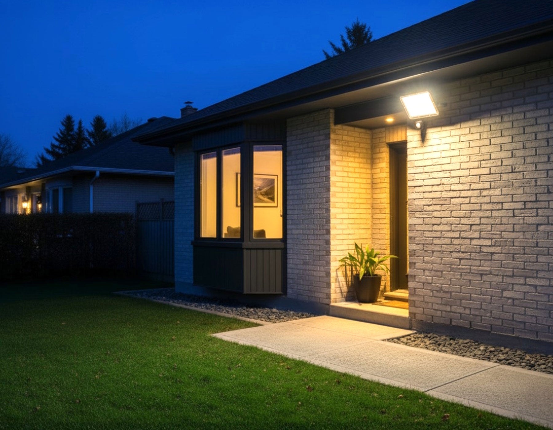 50W 3000K LED Breedstralers Wandverlichting met Sensor en Lens Waterdicht