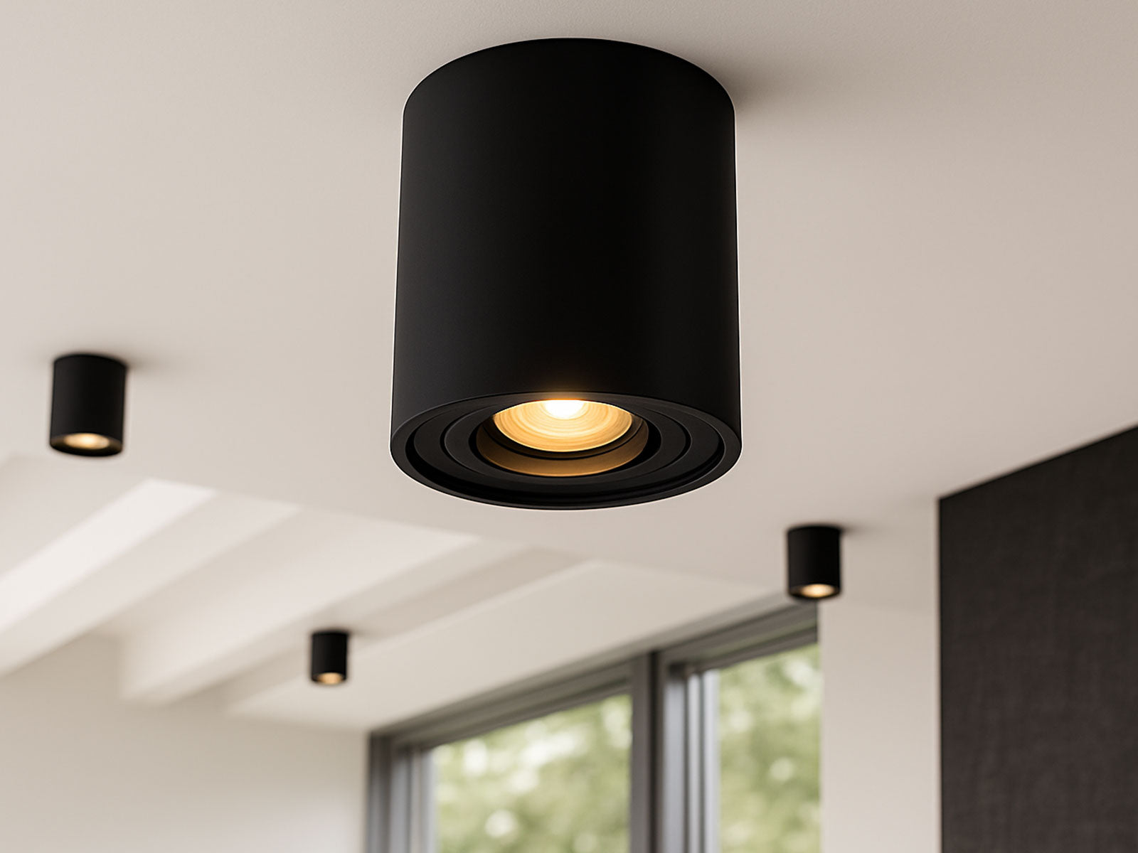 Moderne opbouwspot GU10 rond 125mm