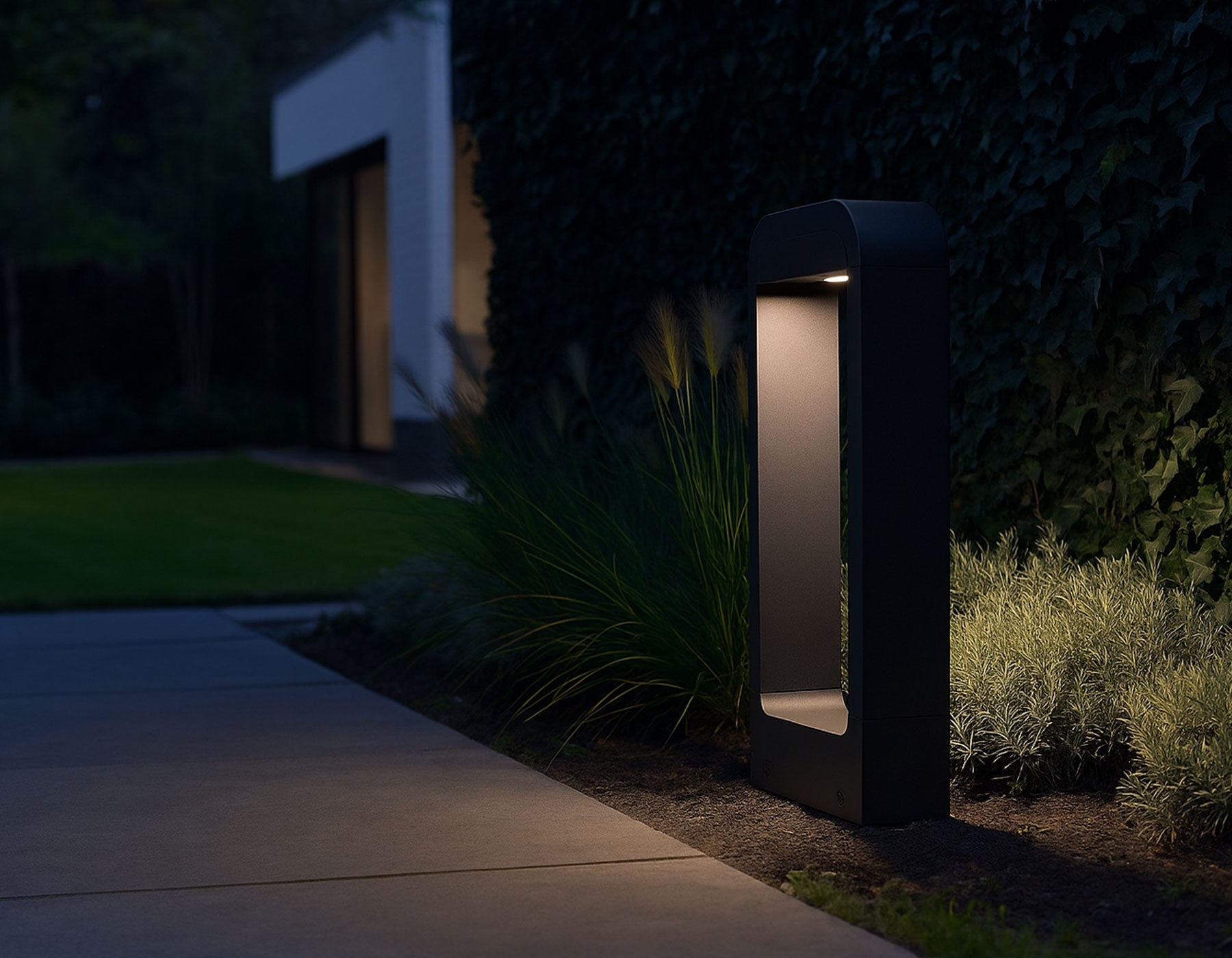 Tuinverlichting Staand rechthoekig 30cm zwart