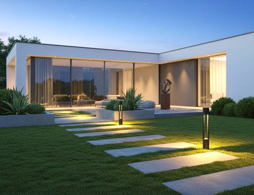 Garden lighting Standing round 60cm black