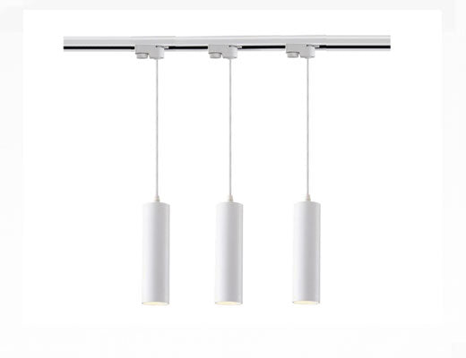 Modern Hanglamp voor 1 fase rail GU10 wit