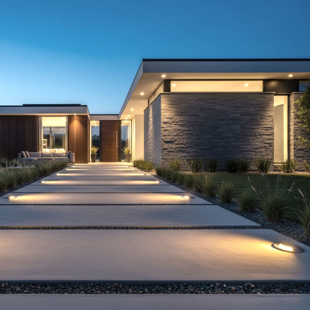 Design Grondspot Gu10 fitting rond zand zwart enkel tuinverlichting waterdicht