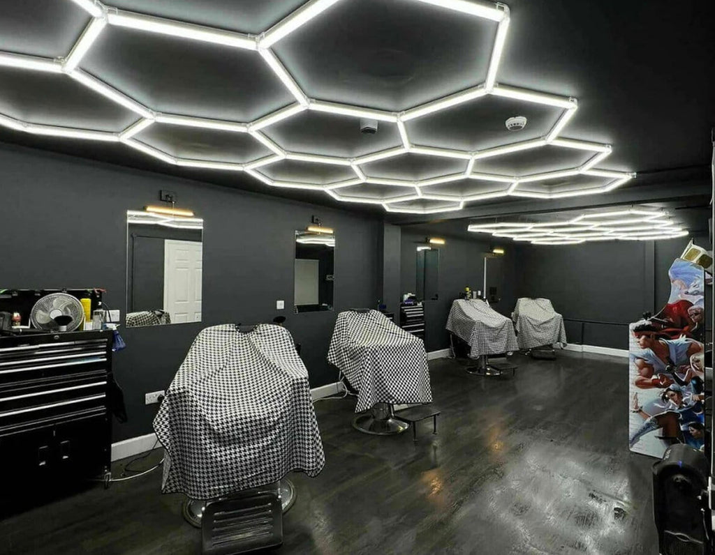 Hexagon set plafondlamp 720W Bijenkorf LED verlichting