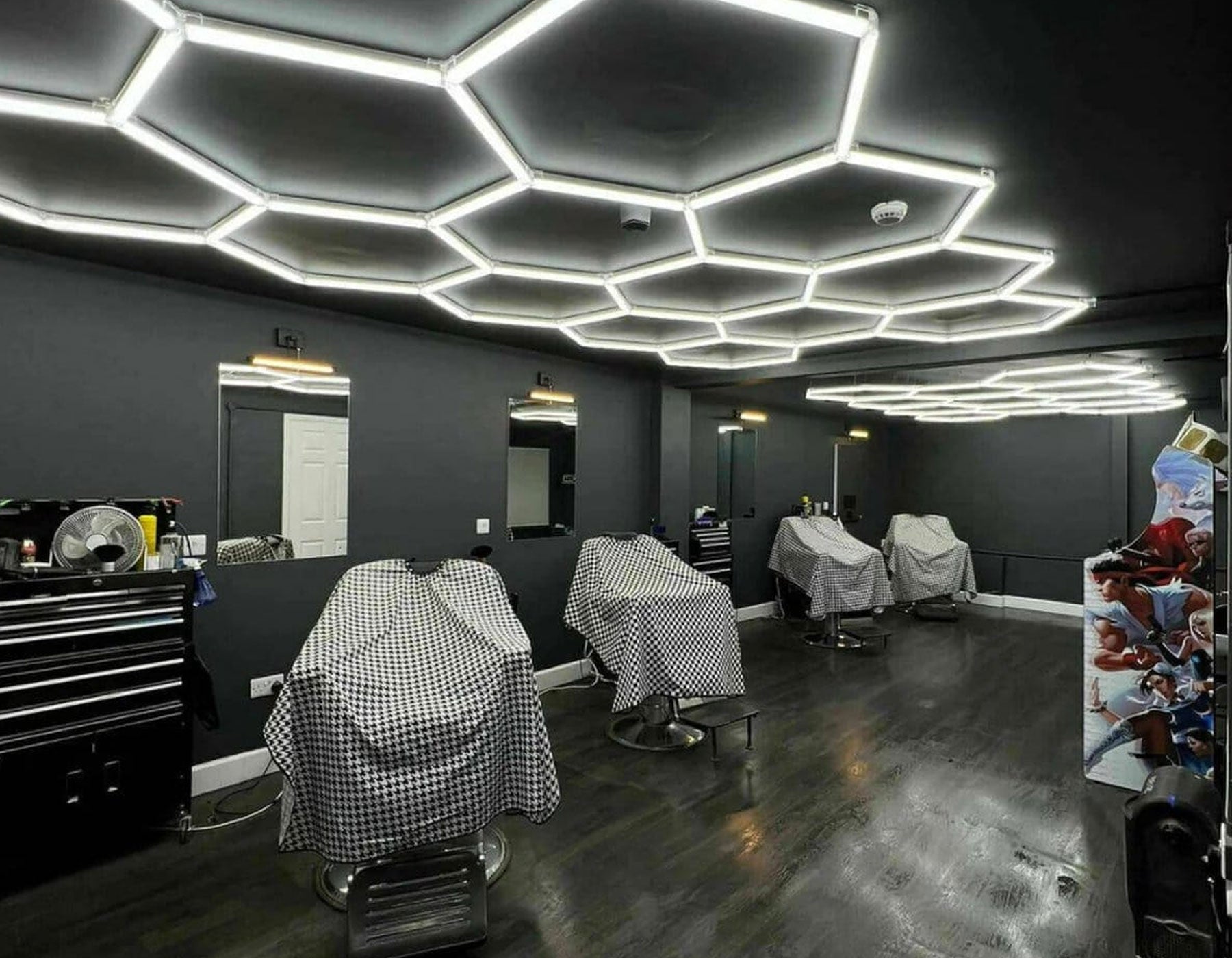 Hexagon set plafondlamp 720W Bijenkorf LED verlichting