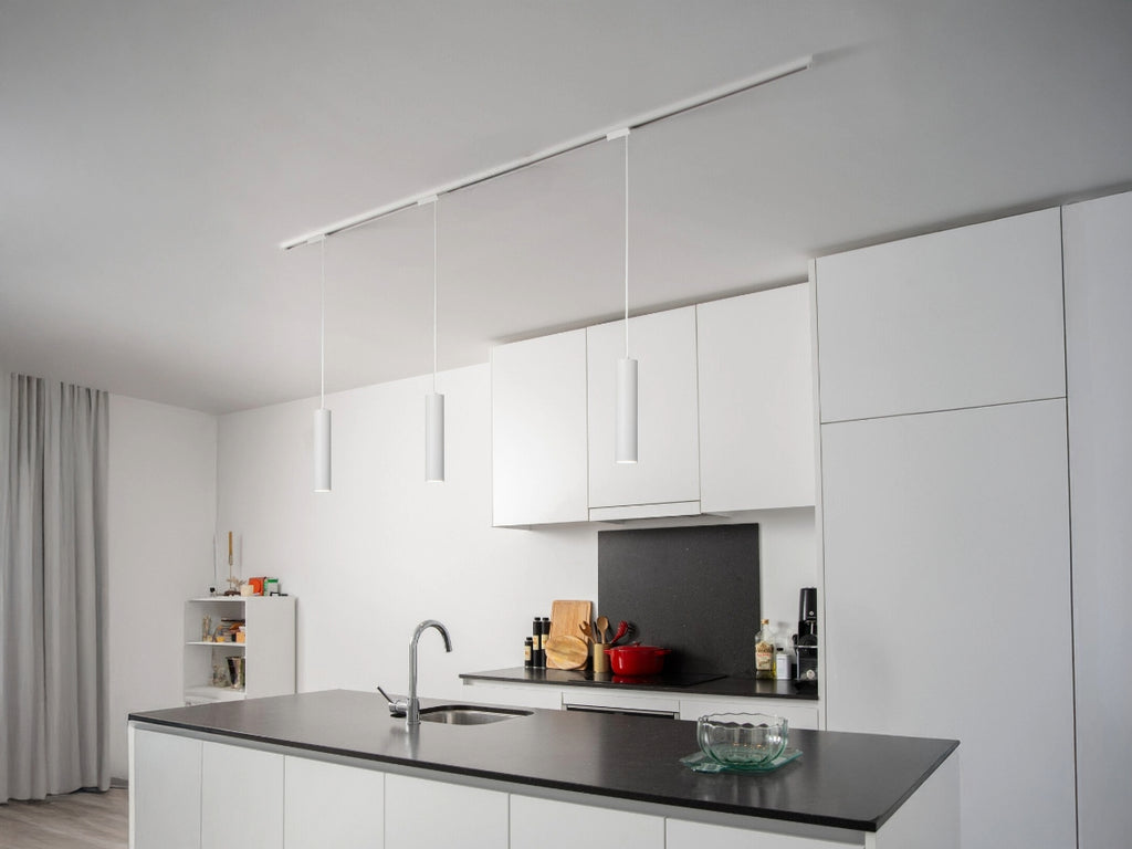 Modern Hanglamp voor 1 fase rail GU10 wit