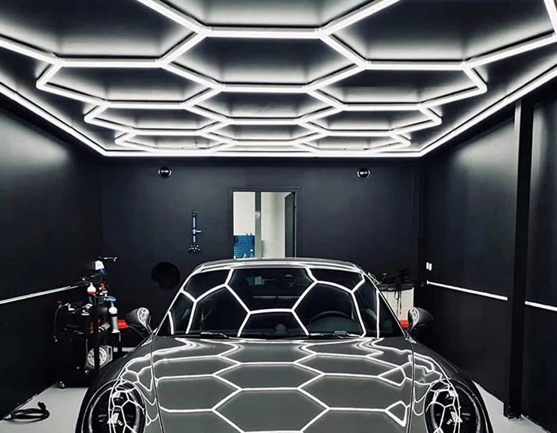 Hexagon set plafondlamp 720W Bijenkorf LED verlichting