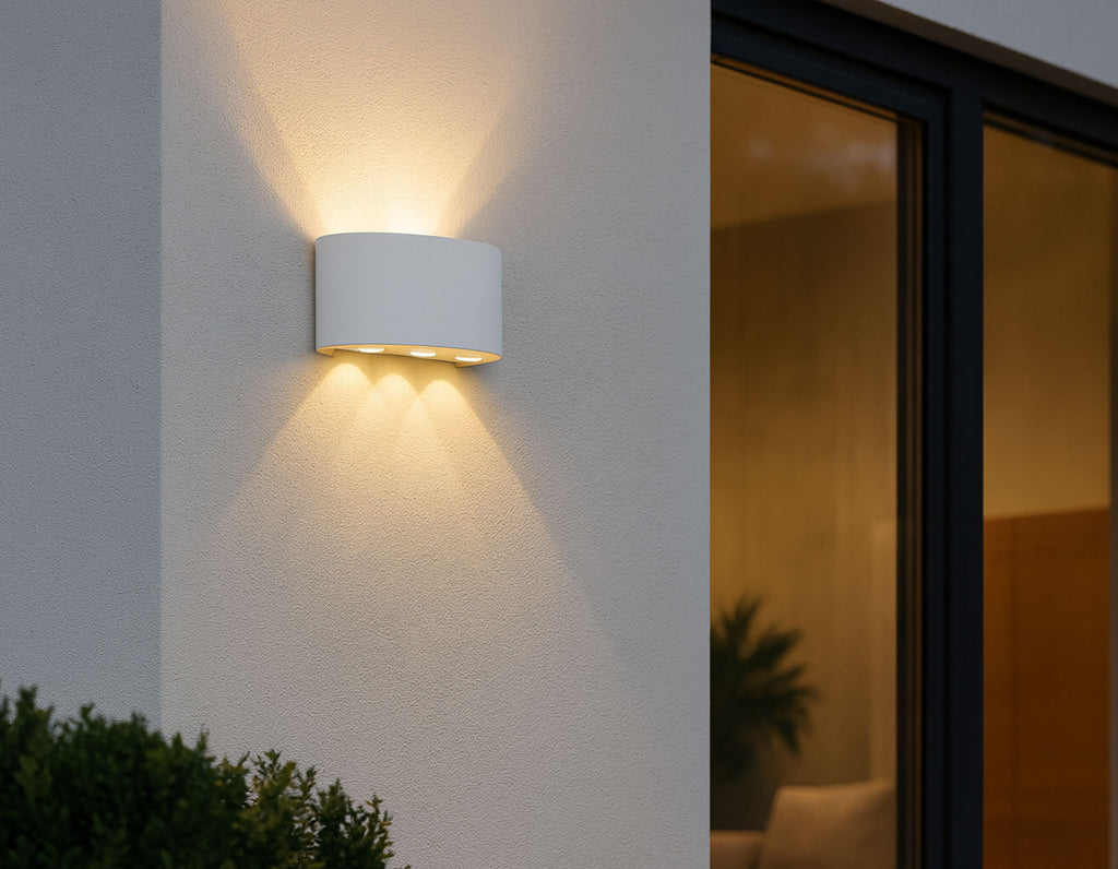 Moderne wandverlichting ovaal 6W duo 168mm