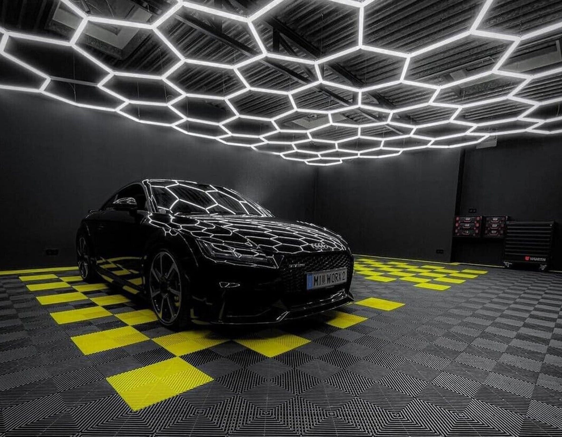 Hexagon set plafondlamp 720W Bijenkorf LED verlichting