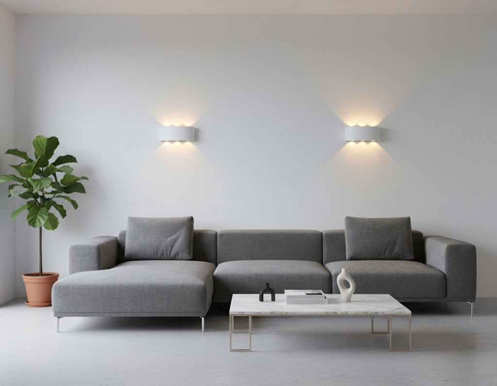 Moderne wandverlichting ovaal 6W duo 168mm