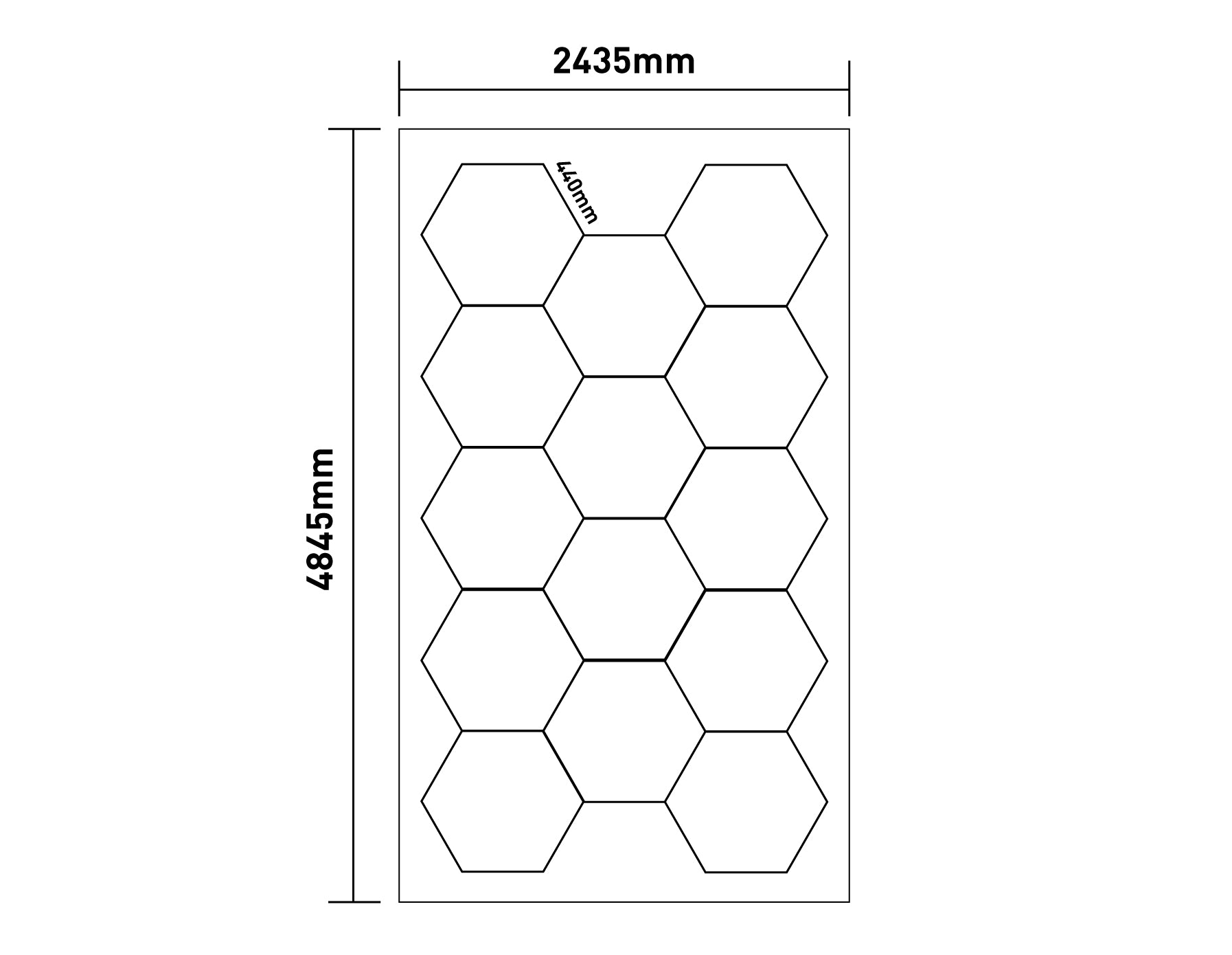 Hexagon set plafondlamp 720W Bijenkorf LED verlichting