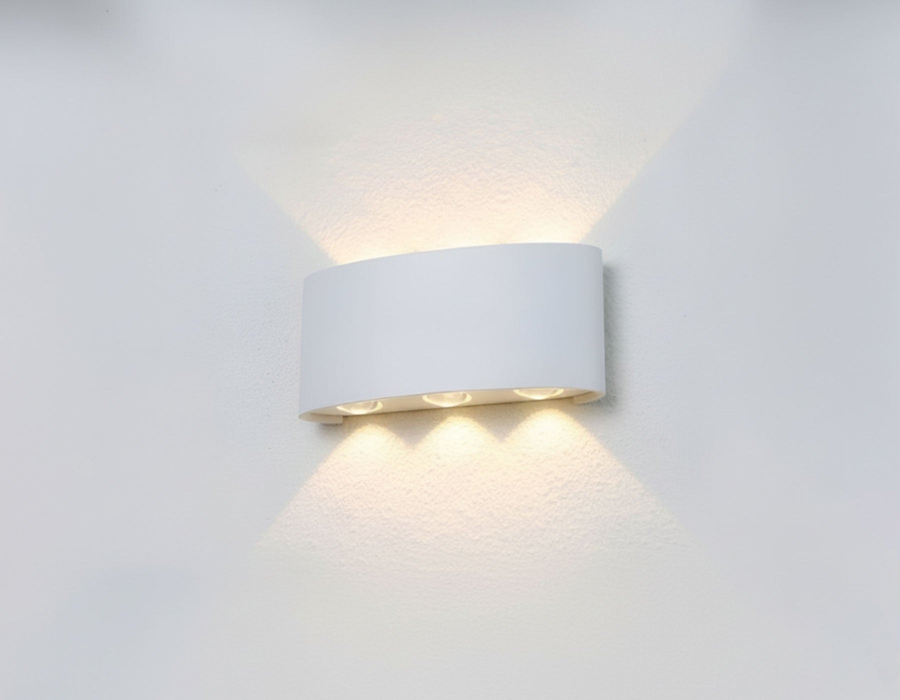 Moderne wandverlichting ovaal 6W duo 168mm